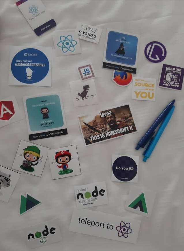 JSHeroes stickers haul