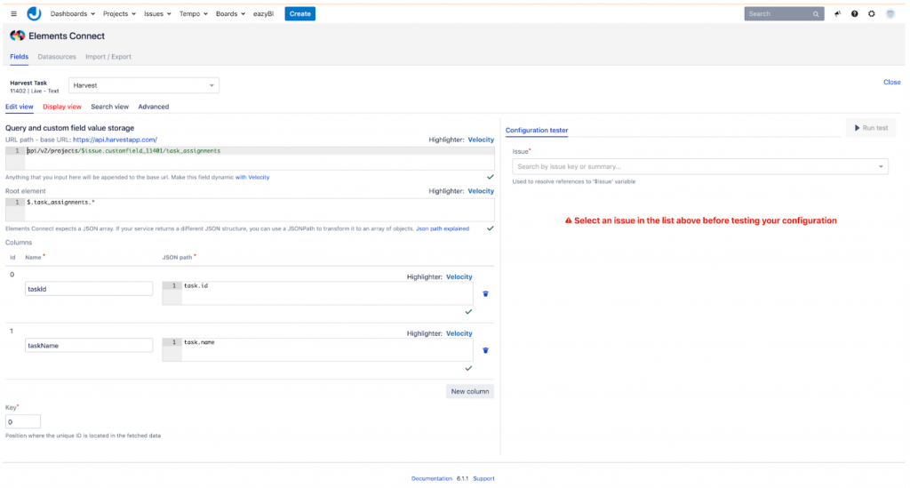 Schermafbeelding van de Timesheets